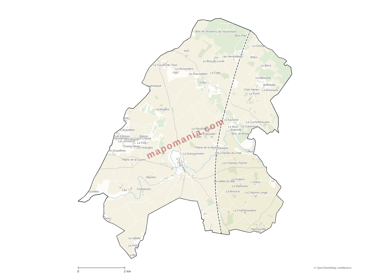 Carte de Rom à personnaliser