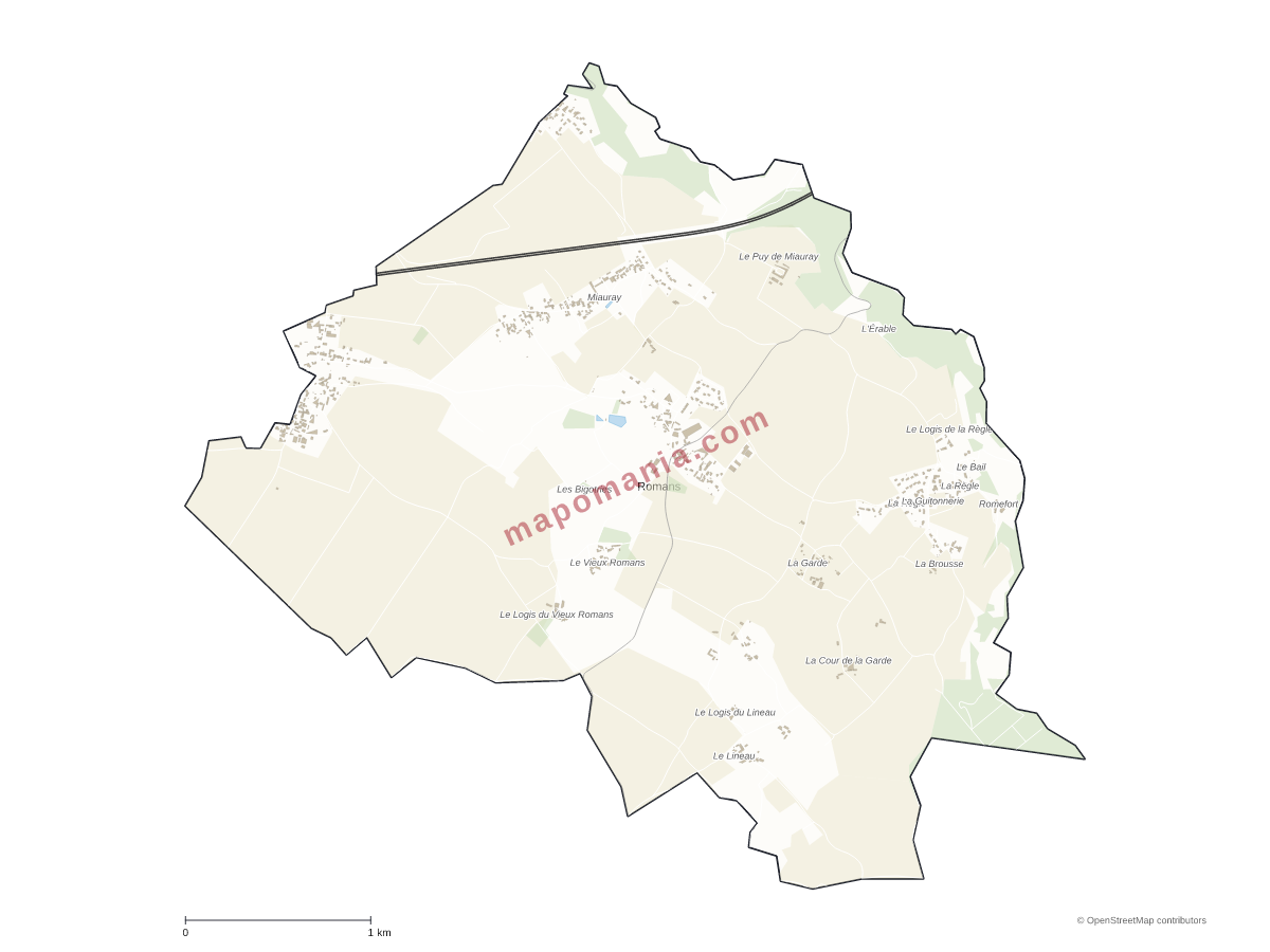 Carte de Romans à personnaliser