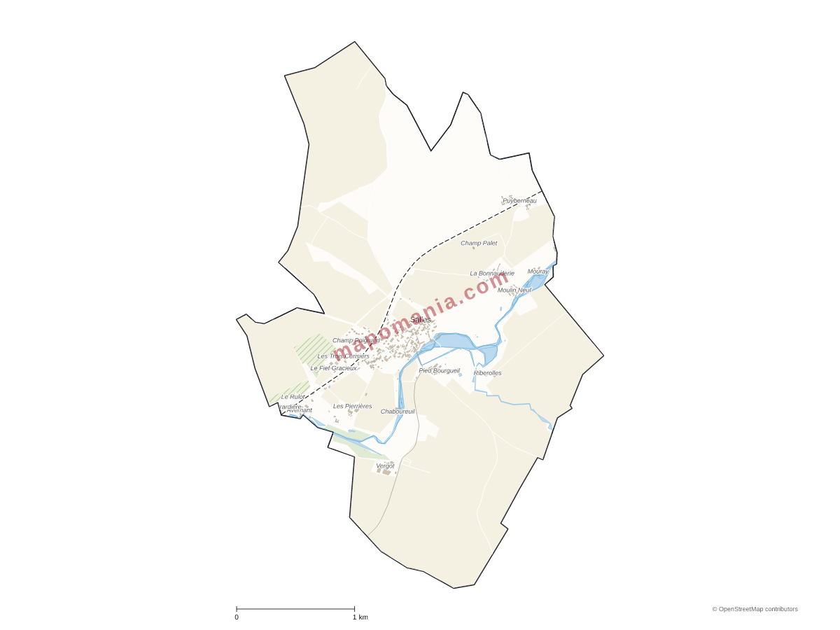 Carte de Salles à personnaliser