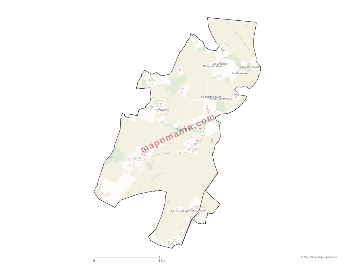Carte de Sepvret à personnaliser