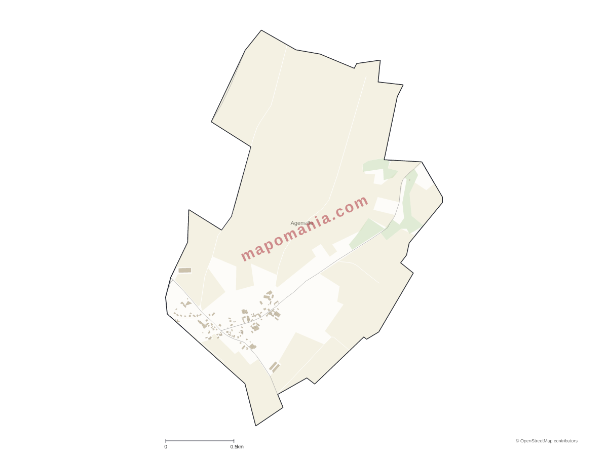 Carte de Agenville à personnaliser
