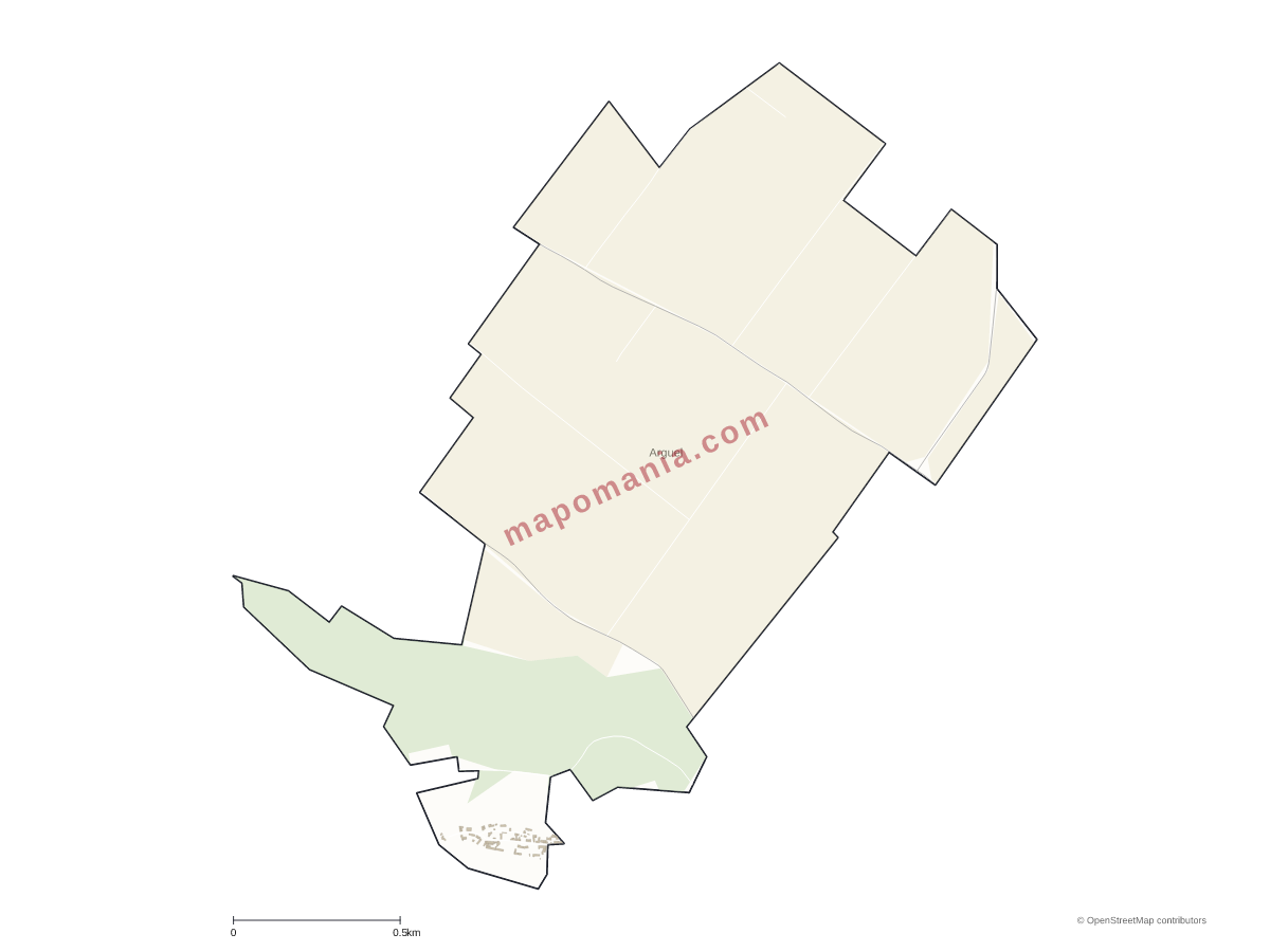 Carte de Arguel à personnaliser