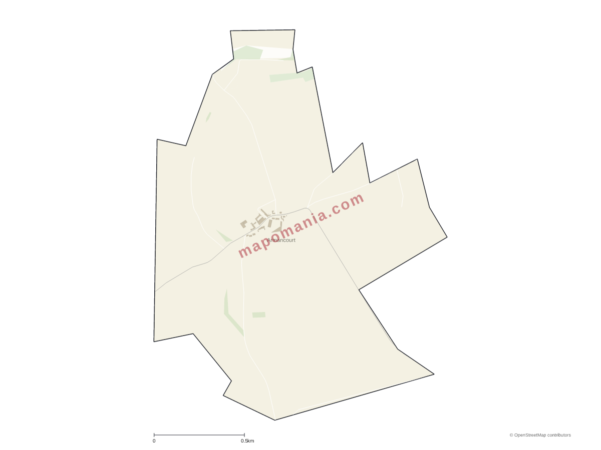 Carte de Armancourt à personnaliser