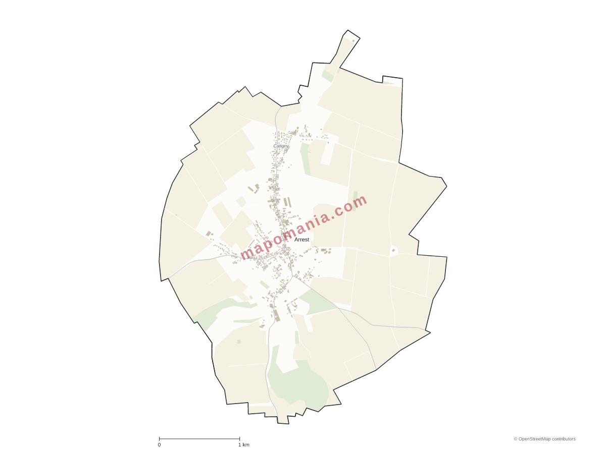 Carte de Arrest à personnaliser
