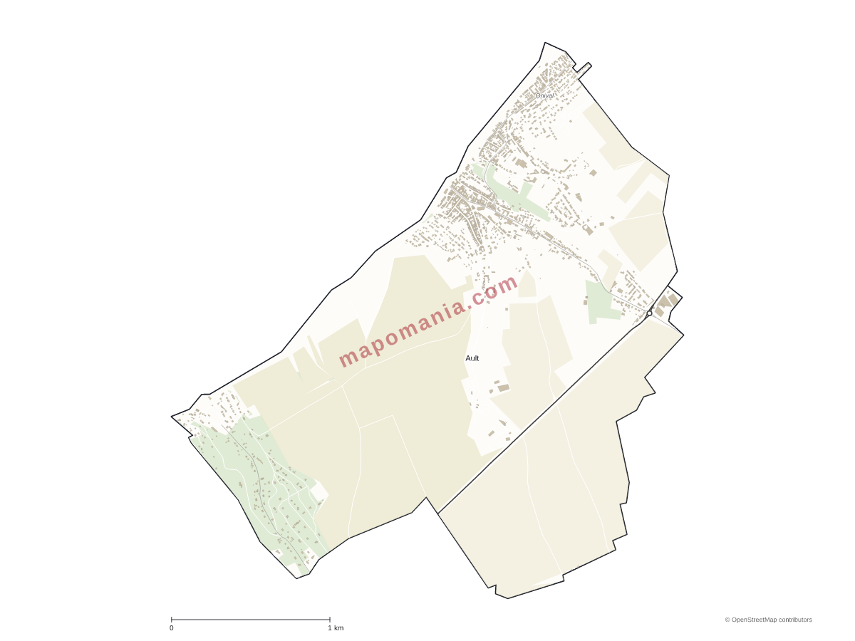 Carte de Ault à personnaliser