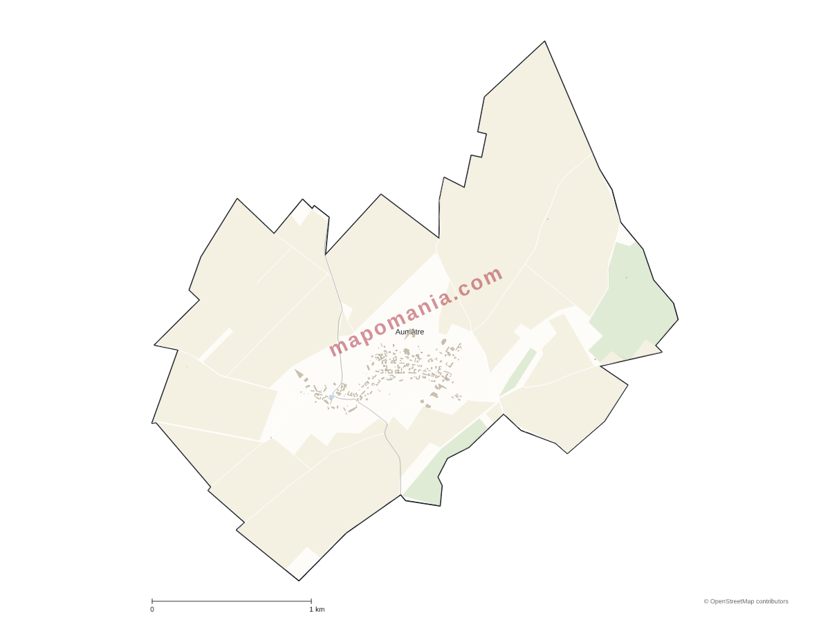 Carte de Aumâtre à personnaliser