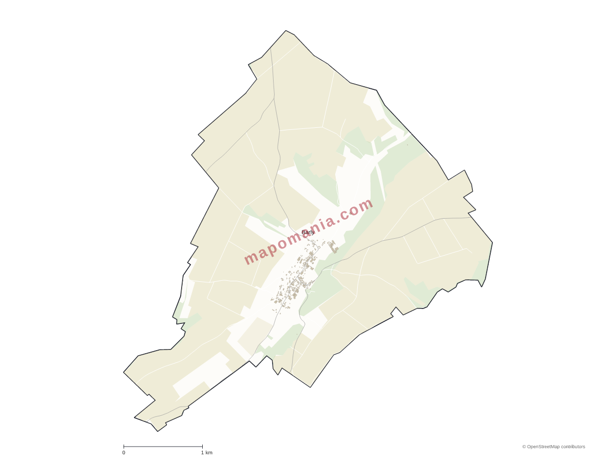 Carte de Barly à personnaliser