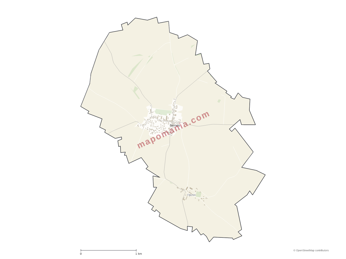 Carte de Bernes à personnaliser