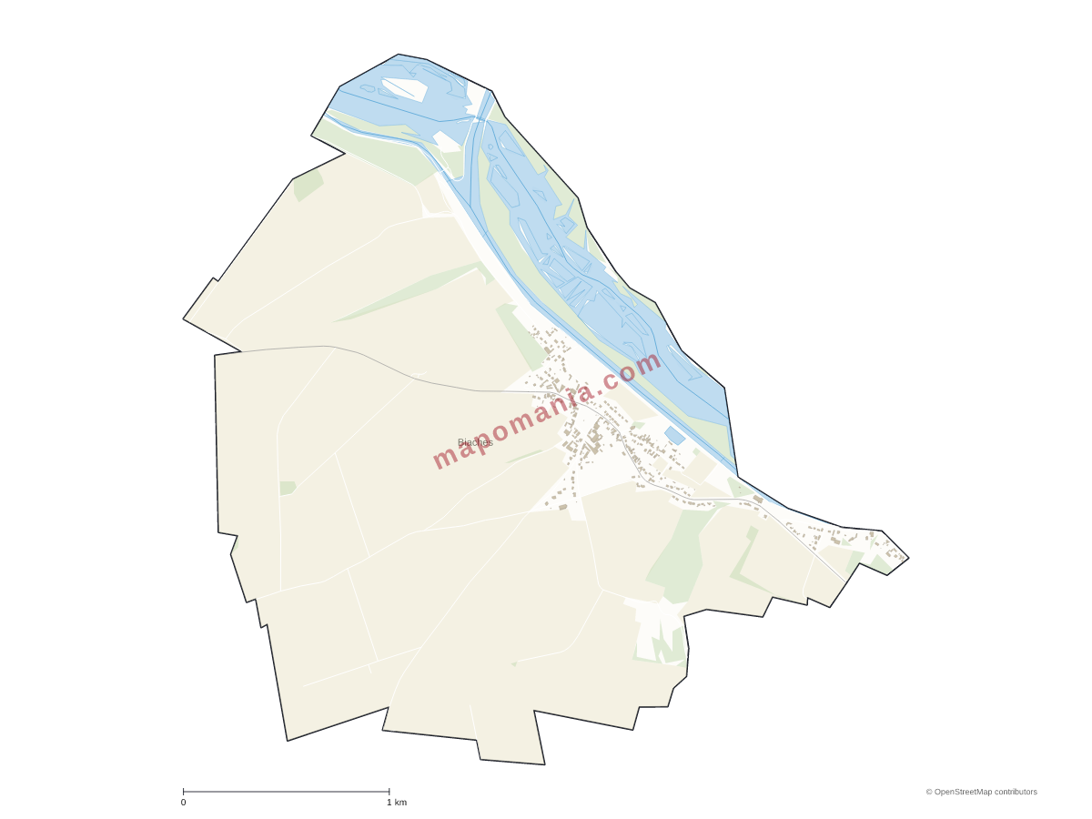 Carte de Biaches à personnaliser