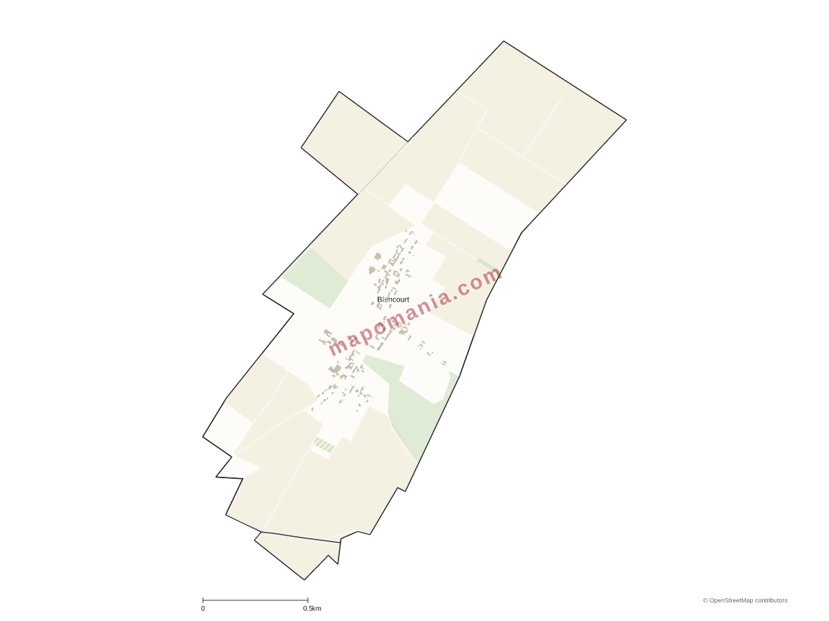Carte de Biencourt à personnaliser