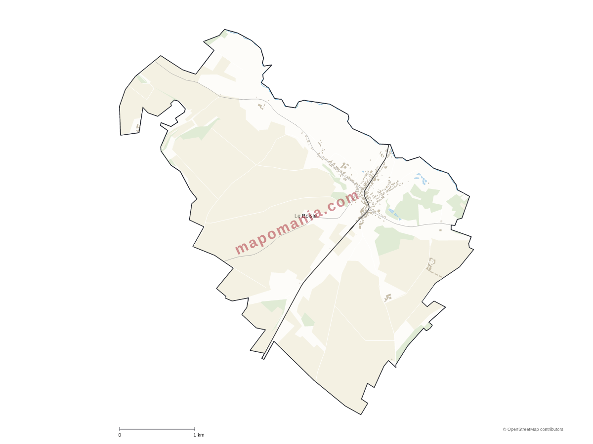 Carte de Le Boisle à personnaliser