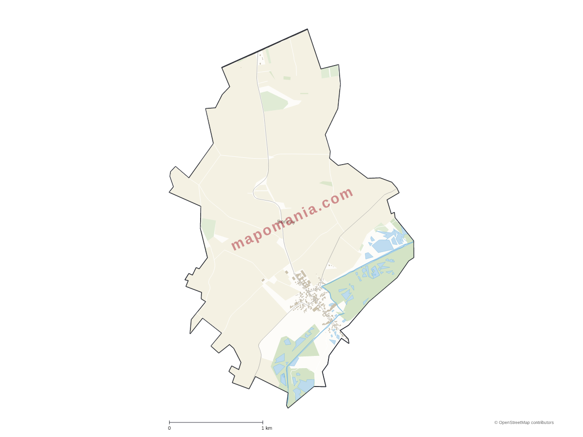 Carte de Bonnay à personnaliser
