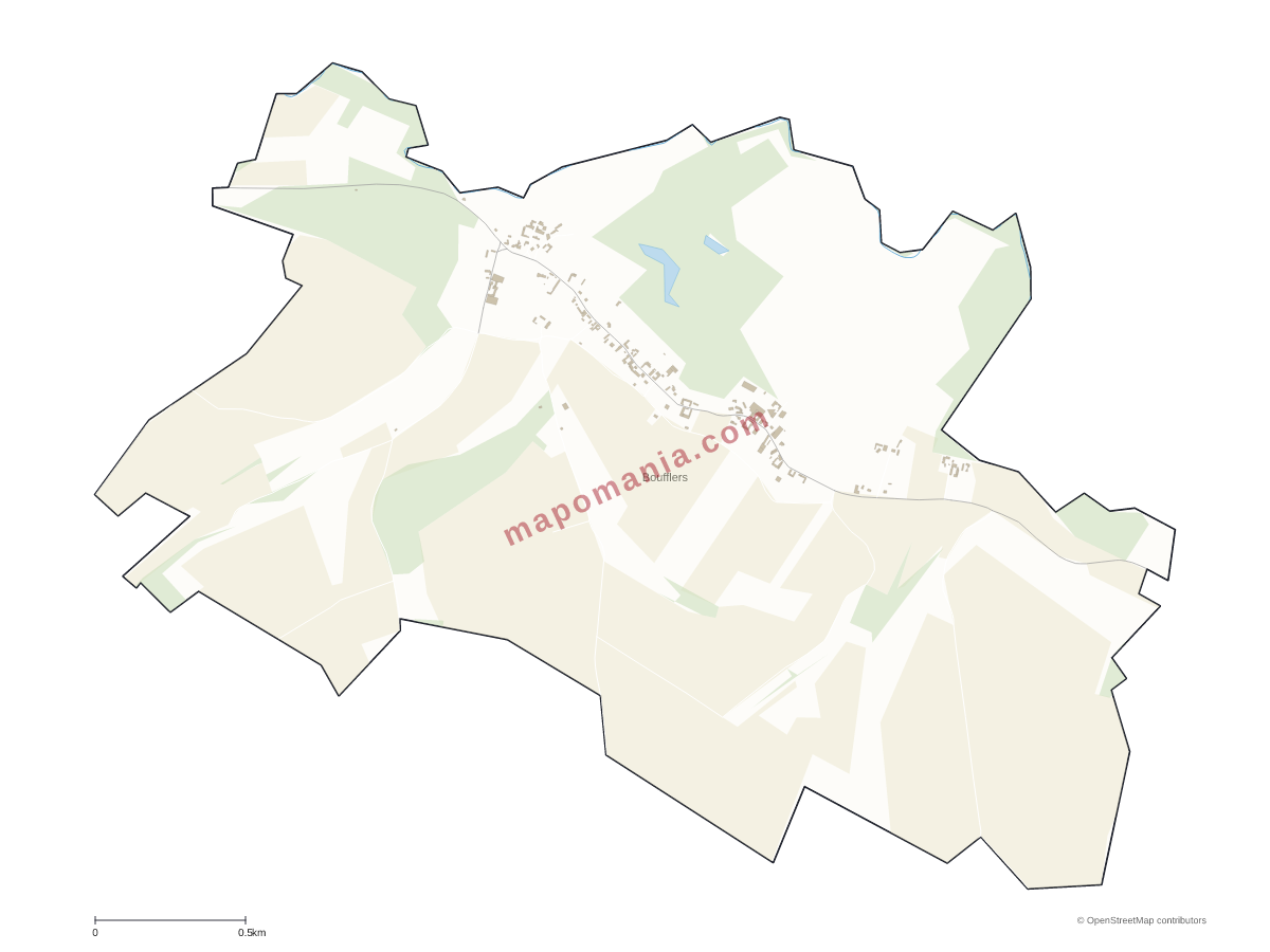 Carte de Boufflers à personnaliser