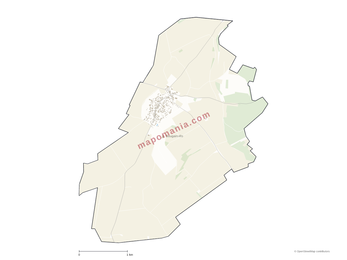 Carte de Bougainville à personnaliser