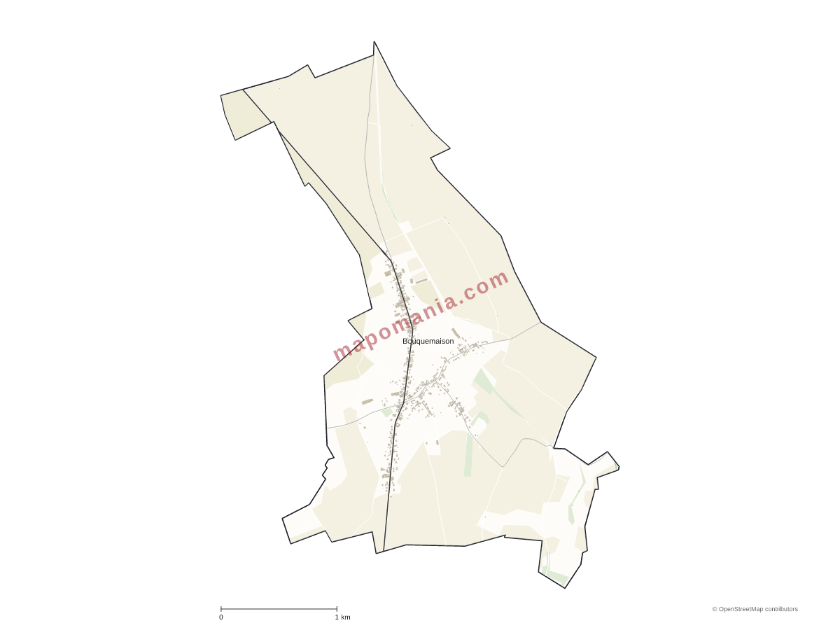 Carte de Bouquemaison à personnaliser
