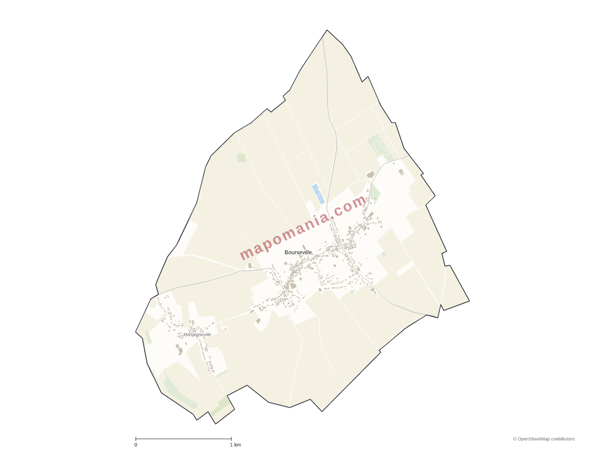 Carte de Bourseville à personnaliser