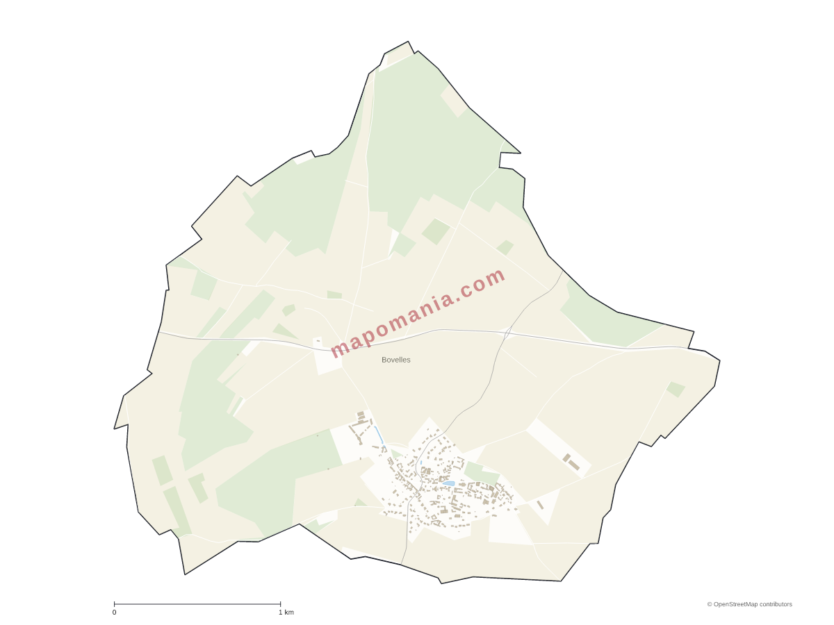 Carte de Bovelles à personnaliser