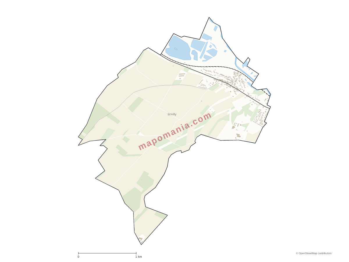 Carte de Breilly à personnaliser