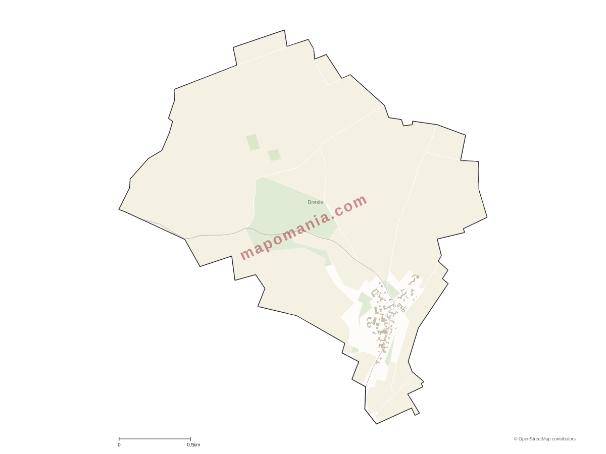 Carte de Bresle à personnaliser
