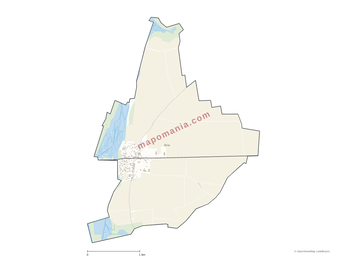 Carte de Brie à personnaliser