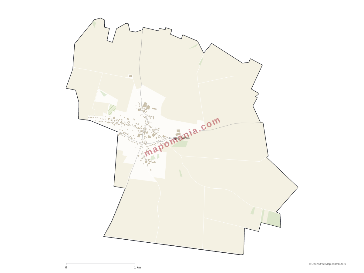 Carte de Buigny-l'Abbé à personnaliser