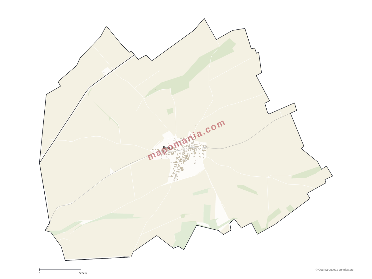 Carte de Bussu à personnaliser