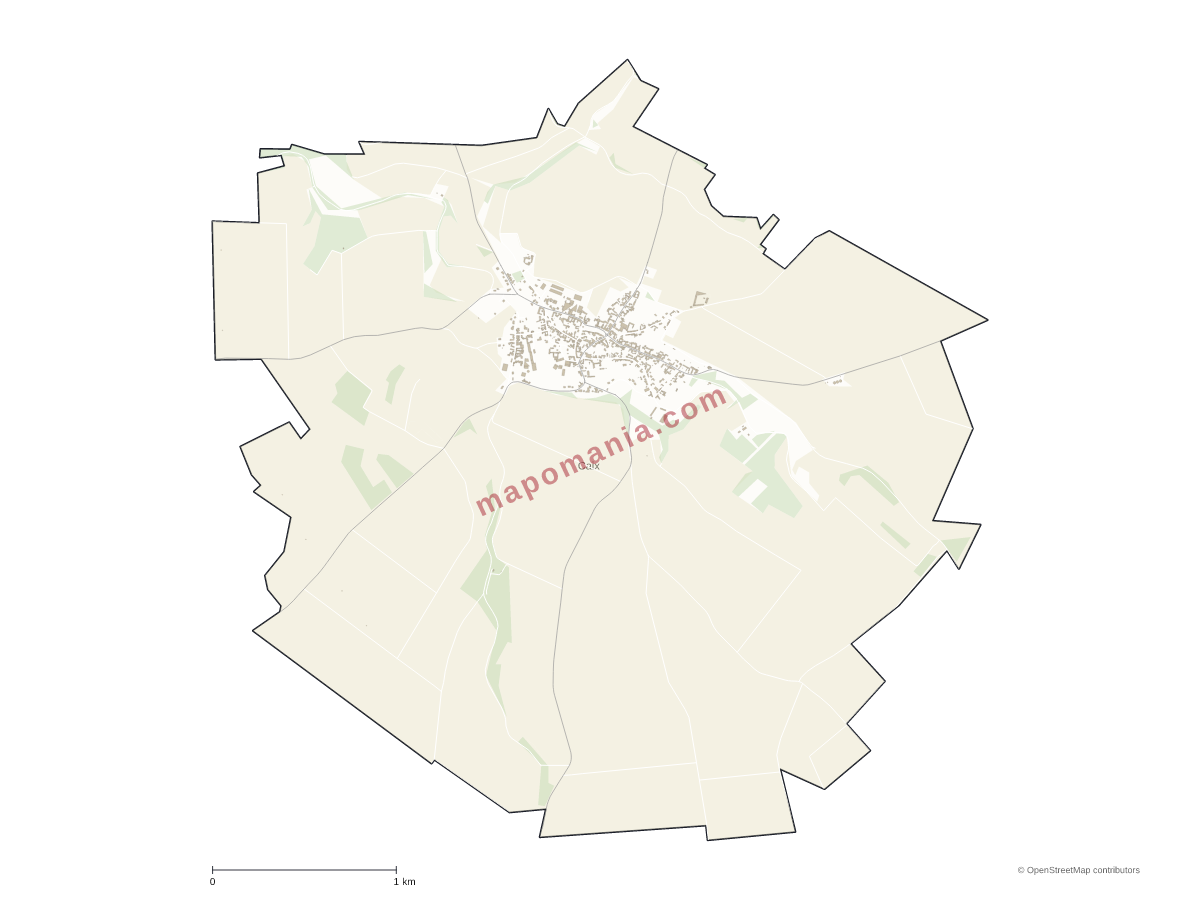 Carte de Caix à personnaliser