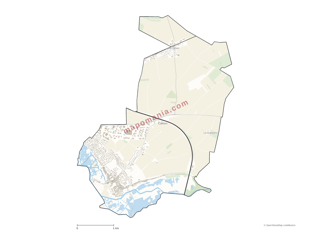 Carte de Camon à personnaliser