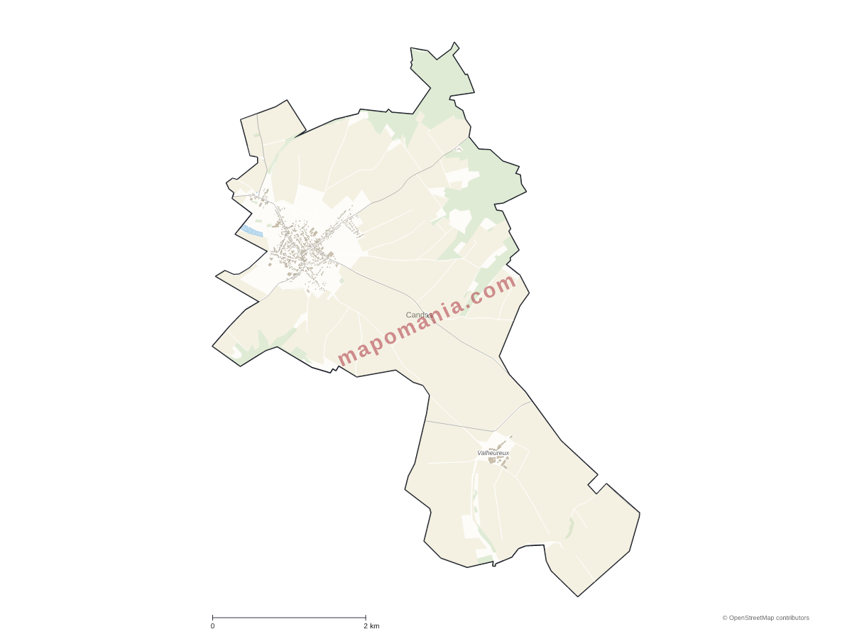 Carte de Candas à personnaliser