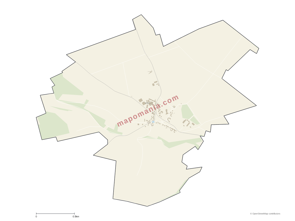 Carte de Cantigny à personnaliser