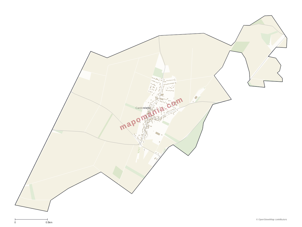 Carte de Cardonnette à personnaliser