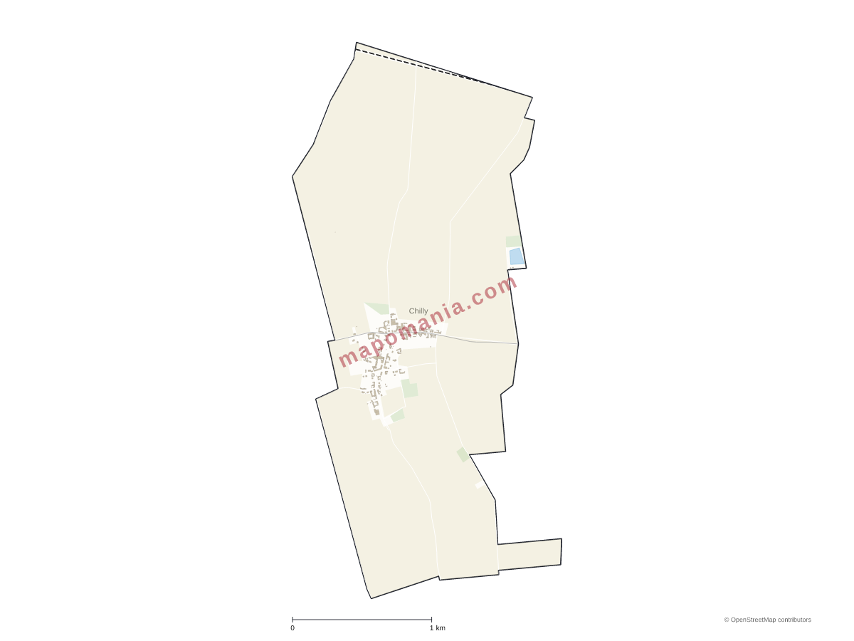 Carte de Chilly à personnaliser