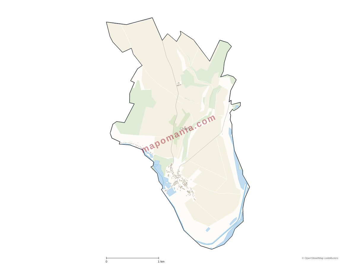 Carte de Chipilly à personnaliser