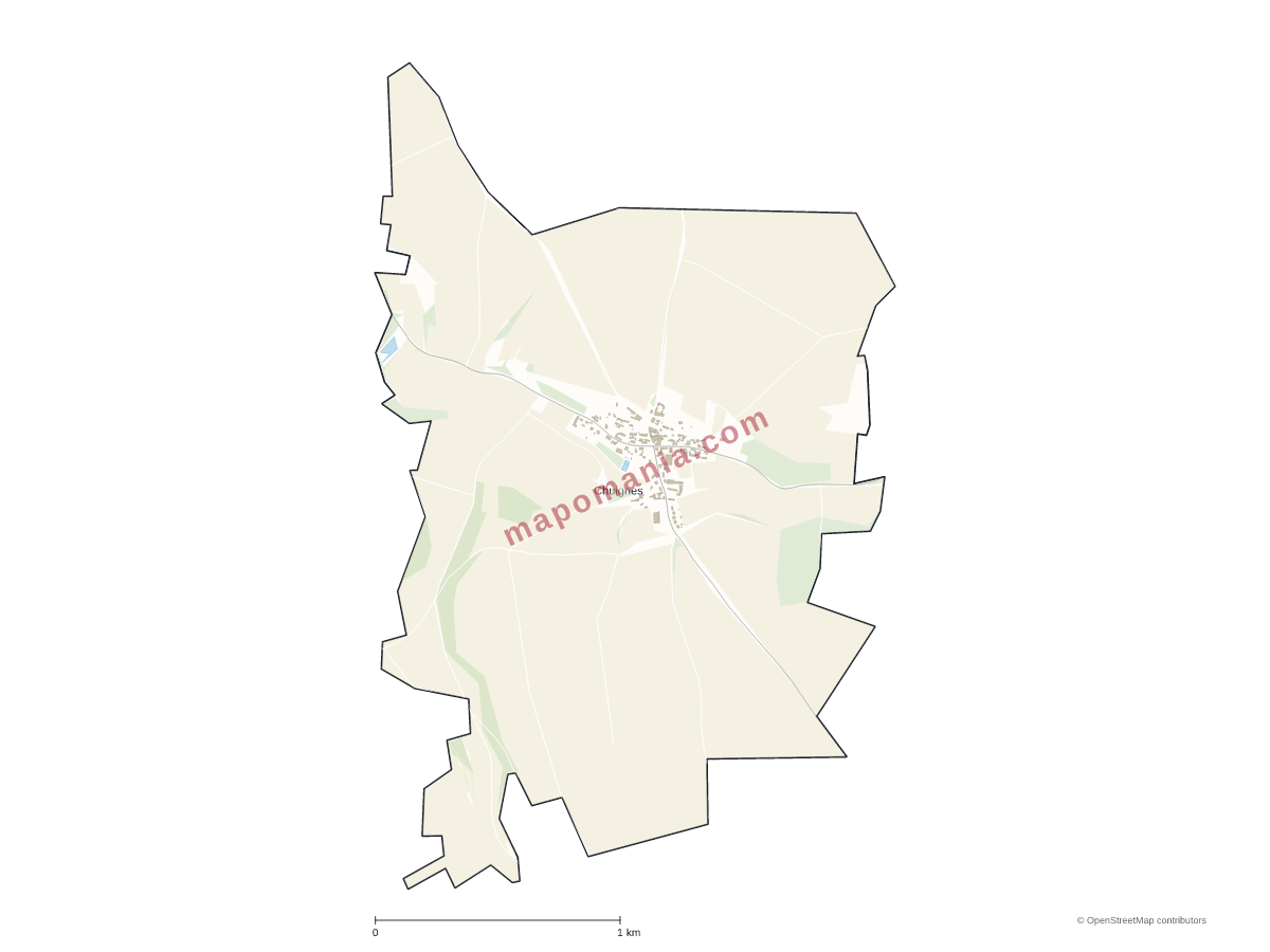 Carte de Chuignes à personnaliser