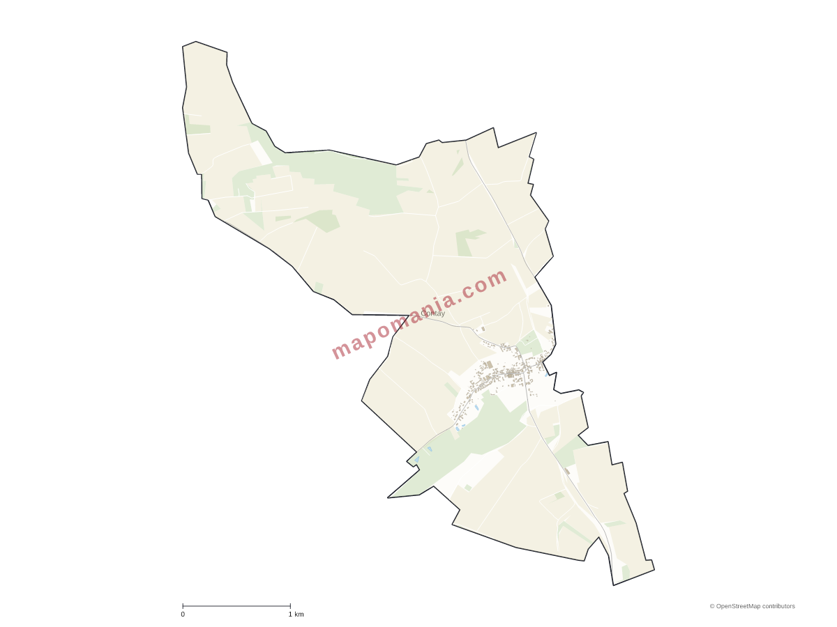 Carte de Contay à personnaliser