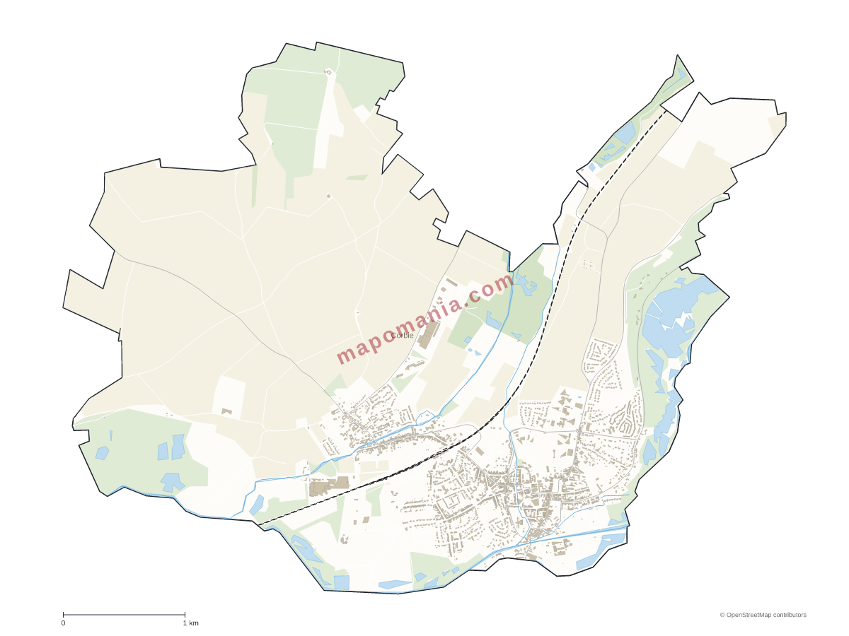Carte de Corbie à personnaliser