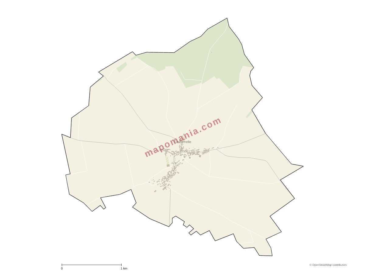 Carte de Coullemelle à personnaliser