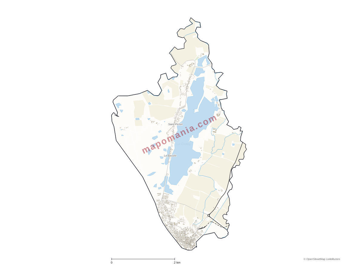 Carte de Le Crotoy à personnaliser