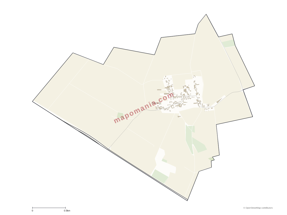 Carte de Damery à personnaliser