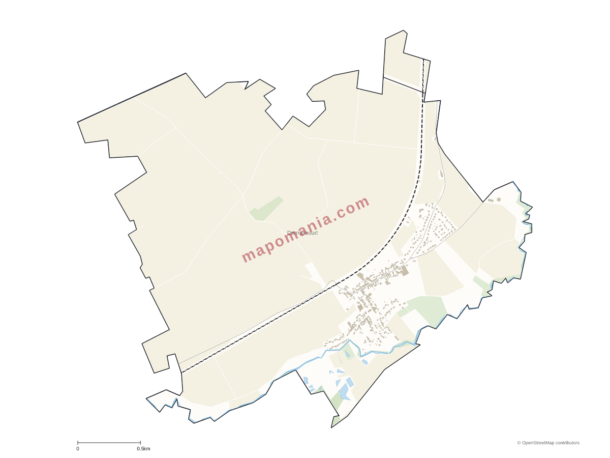 Carte de Dernancourt à personnaliser