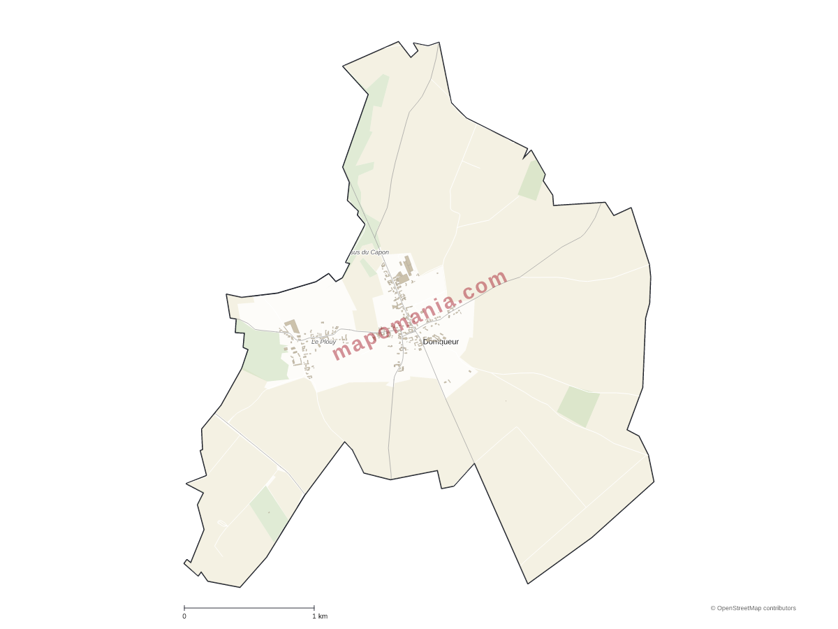 Carte de Domqueur à personnaliser