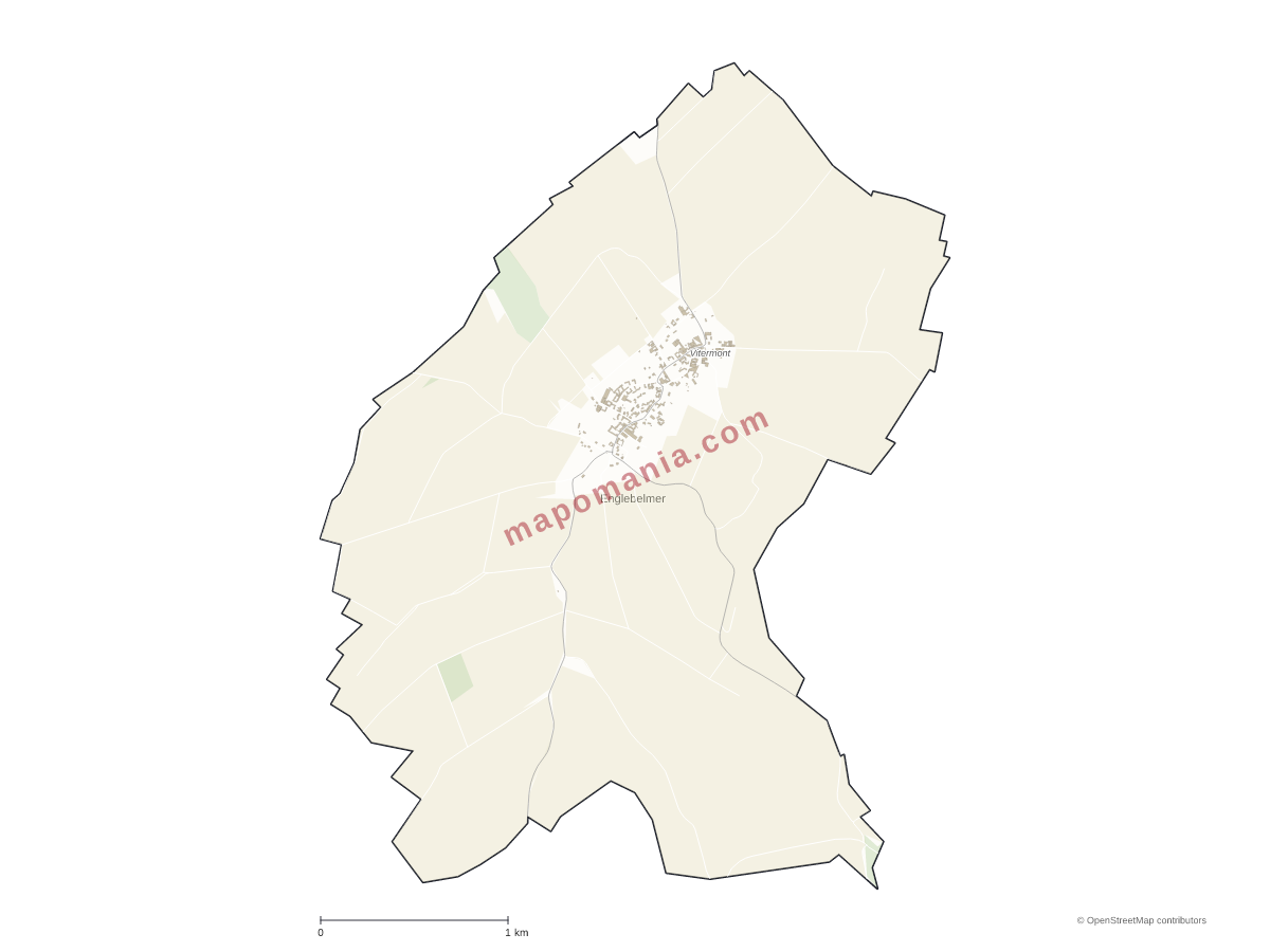 Carte de Englebelmer à personnaliser