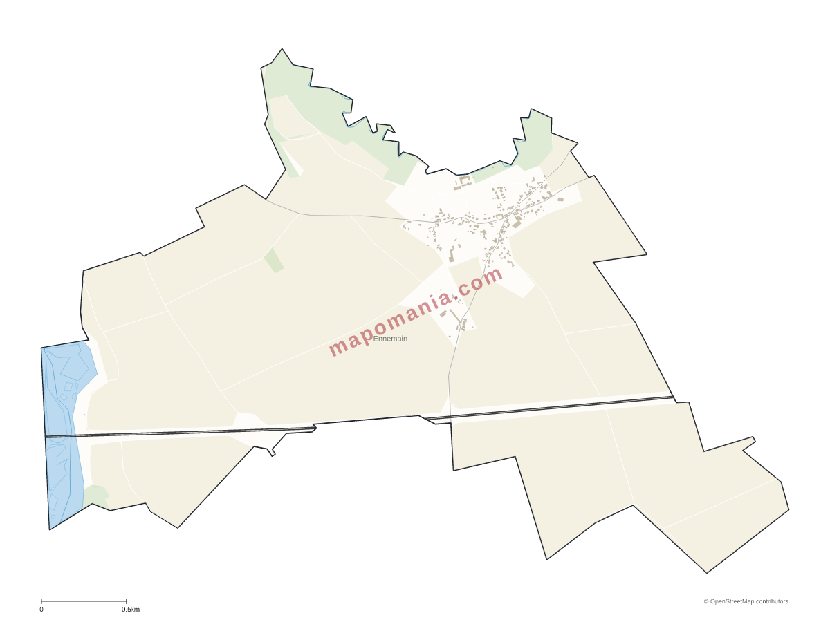 Carte de Ennemain à personnaliser