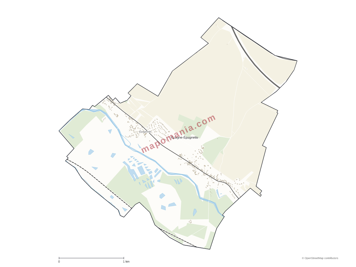 Carte de Épagne-Épagnette à personnaliser