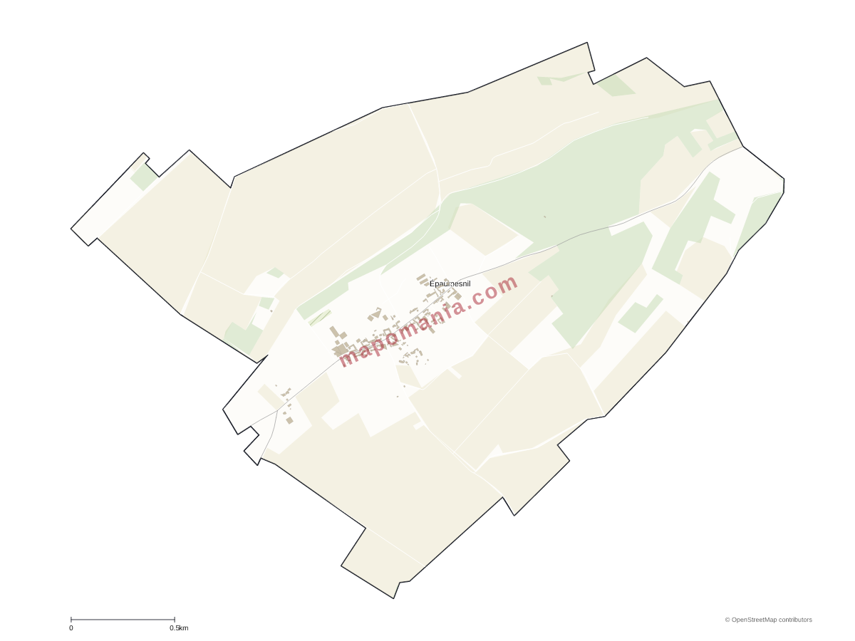 Carte de Épaumesnil à personnaliser