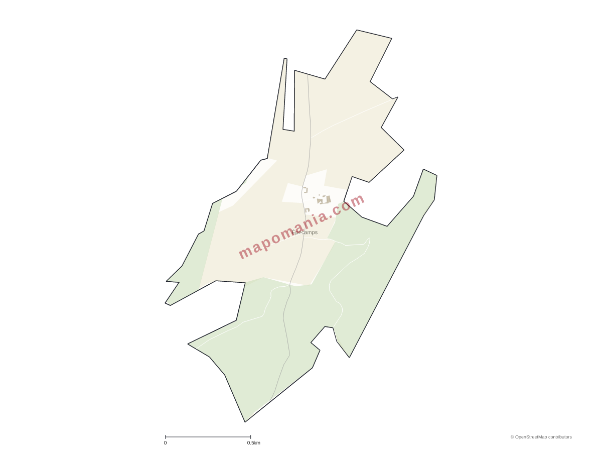 Carte de Épécamps à personnaliser
