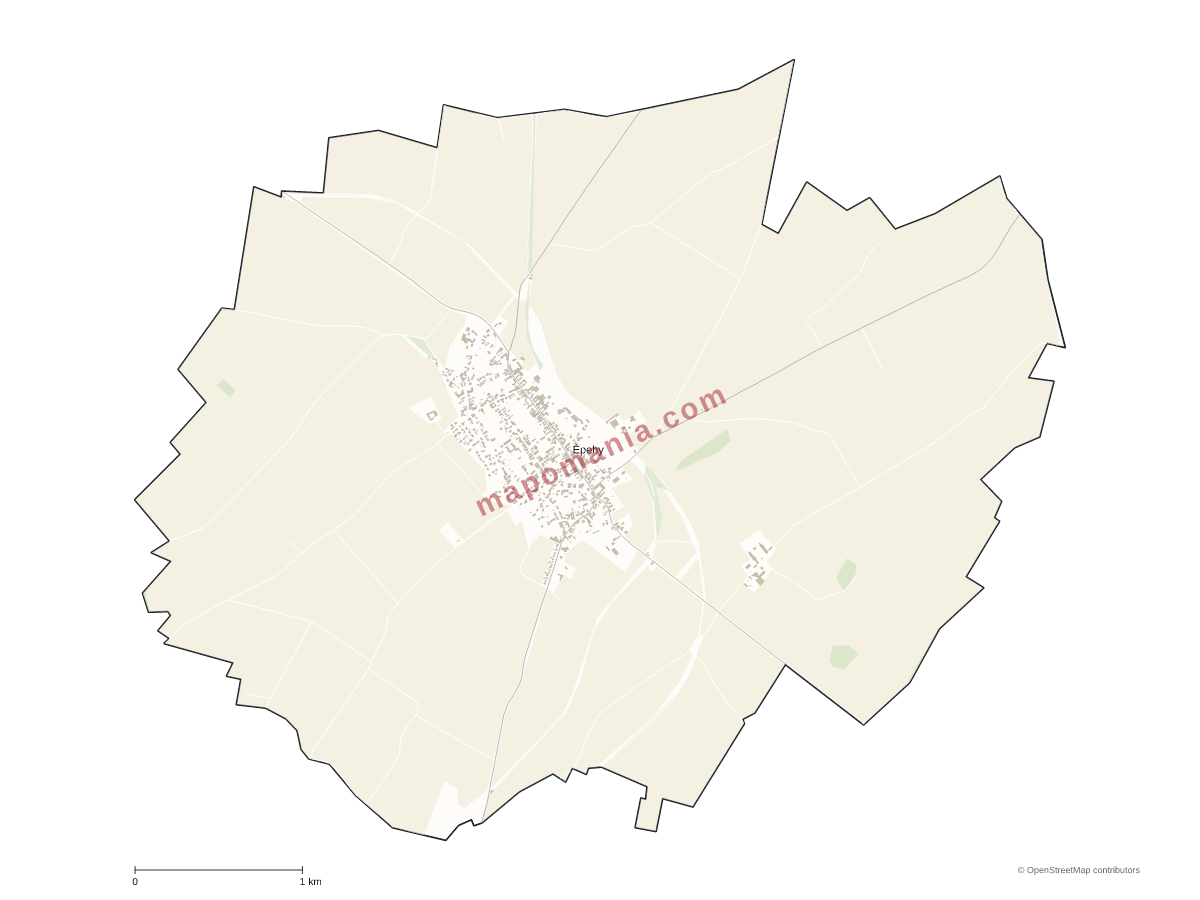 Carte de Épehy à personnaliser