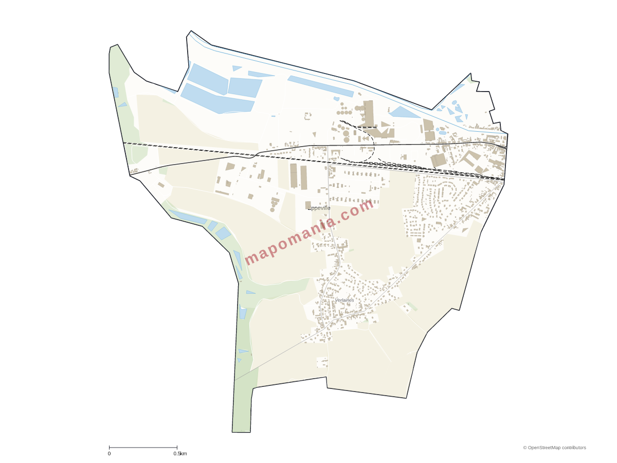 Carte de Eppeville à personnaliser