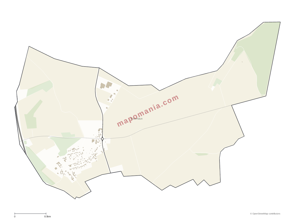 Carte de Essertaux à personnaliser