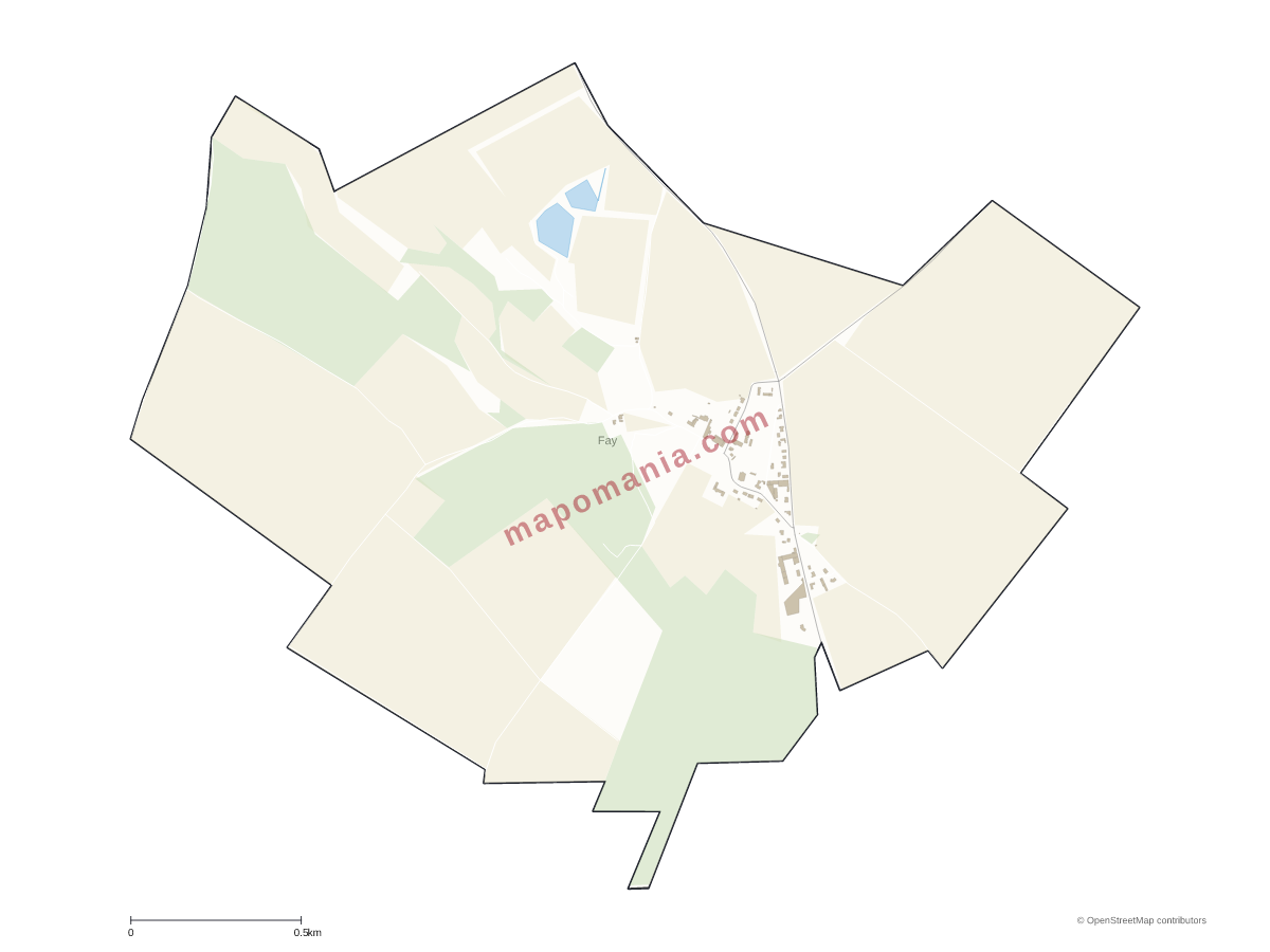 Carte de Fay à personnaliser